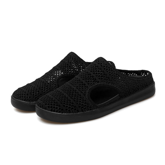 Damen Atmungsaktive Slip-On Clogs mit elastischem Netzdesign EB