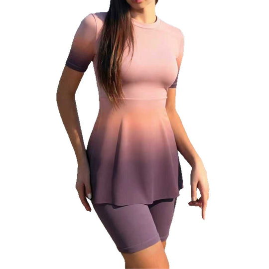 Damen modischer UV-Schutz-Badeanzug mit peplum Design EB