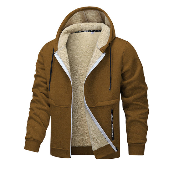 Herren warme Fleecejacke mit funktionalem Schnitt EB