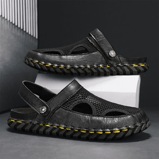 Damen Freizeit-Sandalen mit atmungsaktiver Netzstruktur und rutschfester Sohle EB