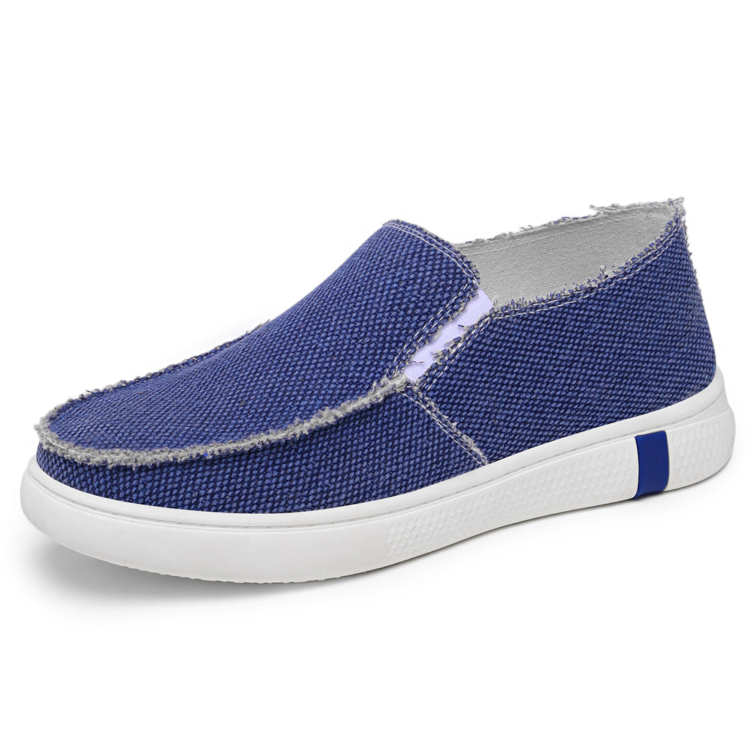 Damen Bequeme Slip-On Sneakers mit modischem Denim-Design EB