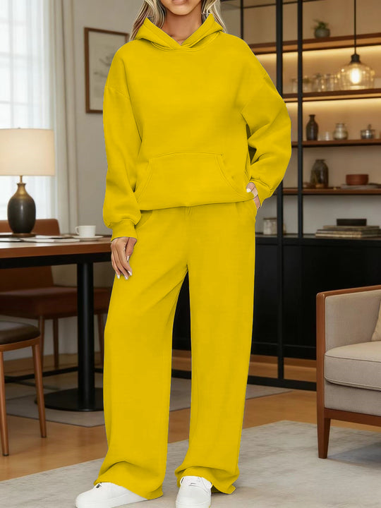 Damen nan kuscheliges Oversize Hoodie und weite Jogginghose Set EB