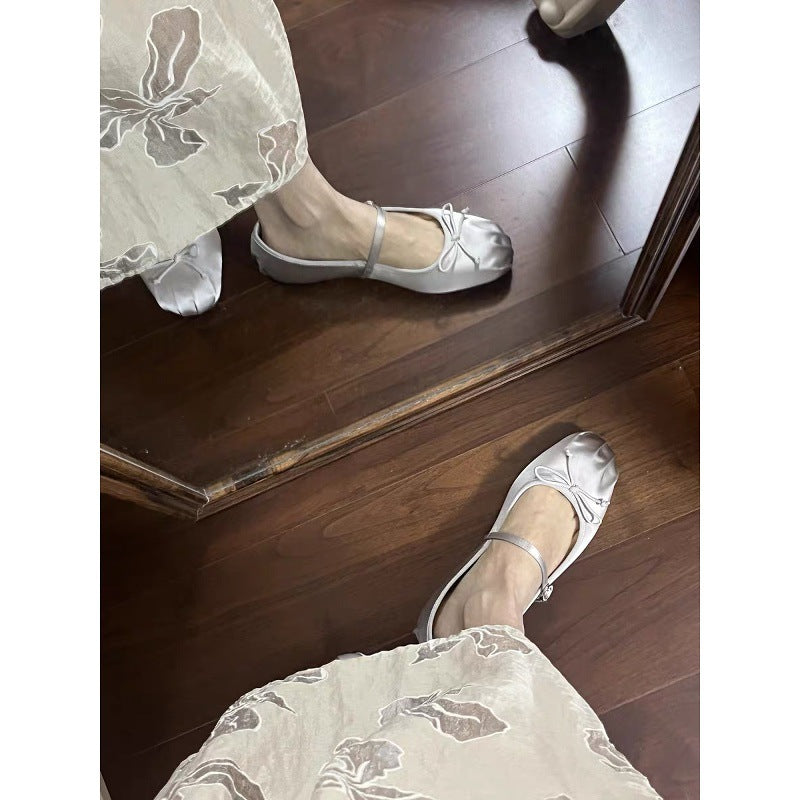 Damen Ballerinas mit verstellbarem Riemendesign und modischem Akzent EB