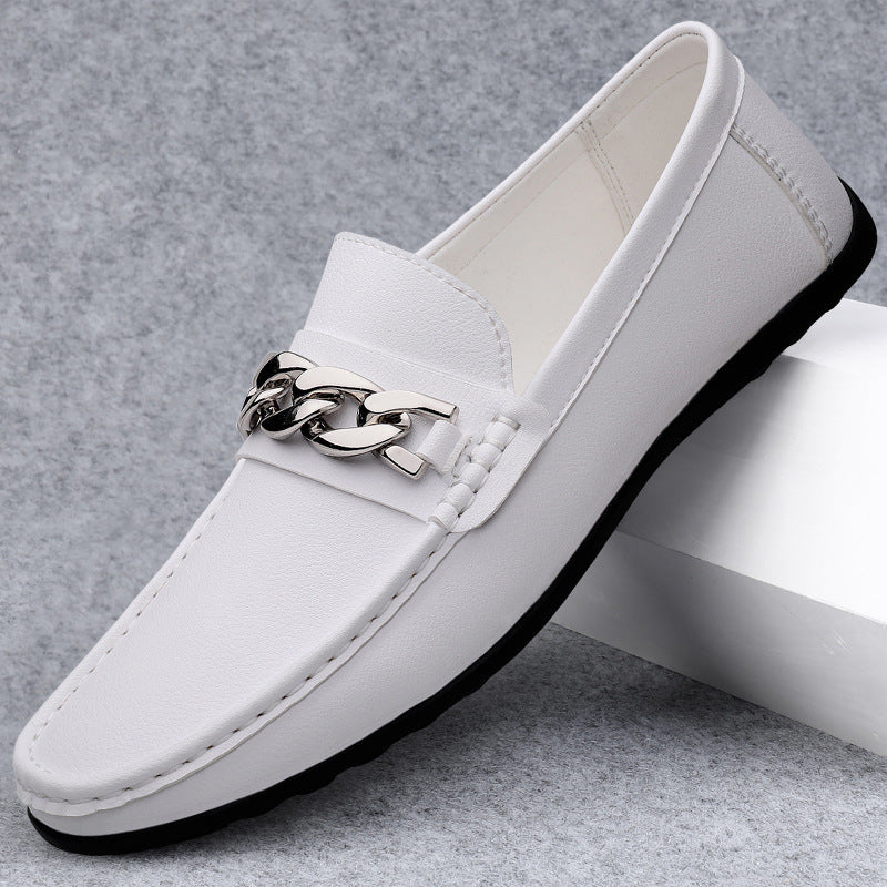 Damen Mokassins mit stilvollem Kettendetail EB