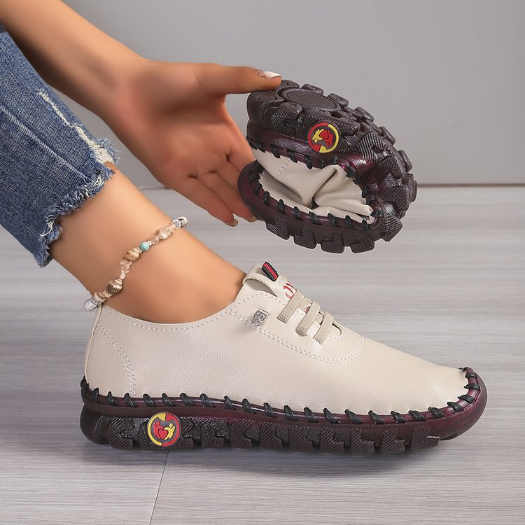 Damen  leichte Alltags-Slipper-Sneaker mit verdeckter Schnürung, elastischem Einstieg und griffiger Trailsohle EB