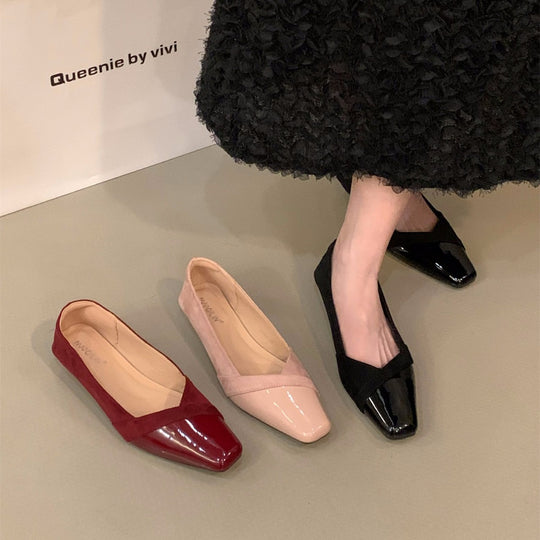 Damen elegante Stiefeletten mit modischem Glanz und komfortablem Fußbett EB