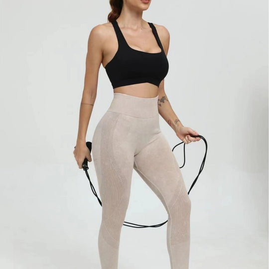 Damen Hochwertige Sportleggings mit hohem Bund EB