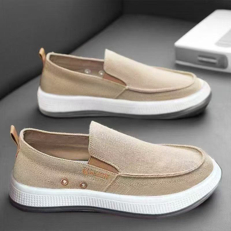 Damen Bequeme Slip-On Sneakers mit atmungsaktiver Oberflächenstruktur EB