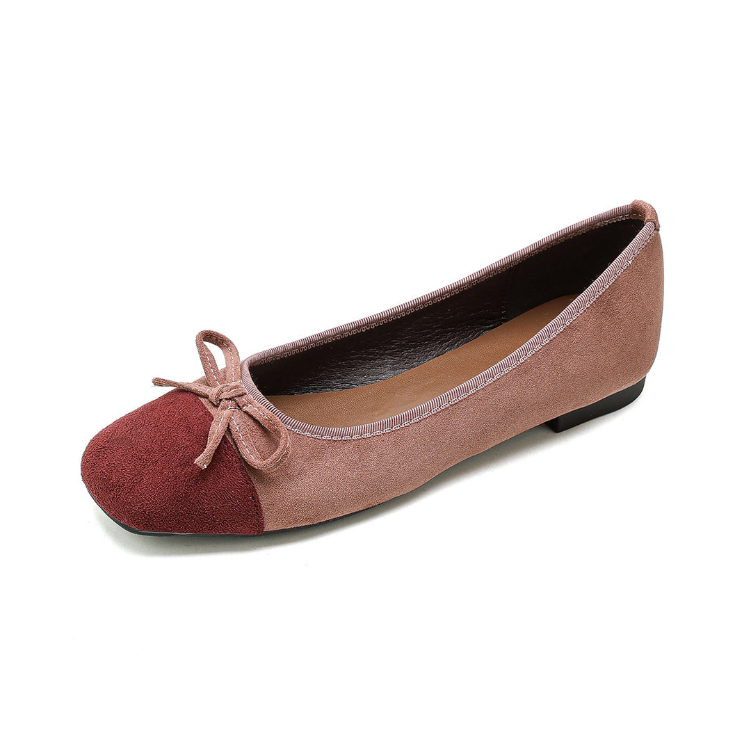 Damen elegante Ballerinas mit modischem Schleifenakzent und hochwertigem Obermaterial EB