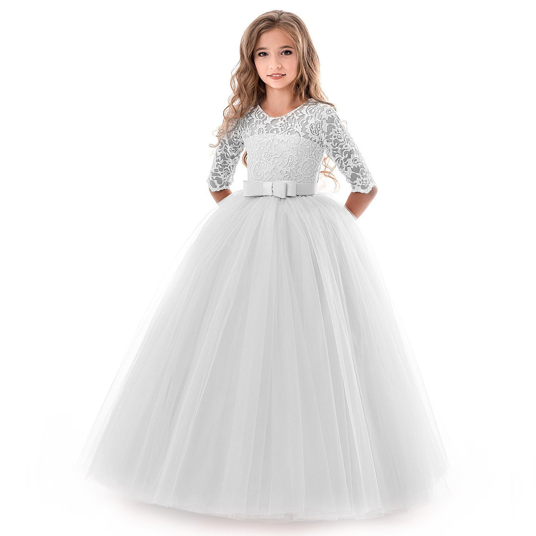 Damen Prinzessinnenkleid mit Spitzenoberteil und Tüllrock EB