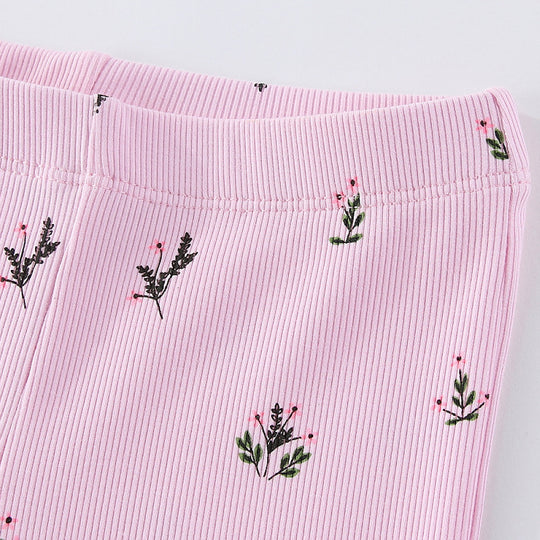 Mädchen Schlagleggings mit floralem Muster EB