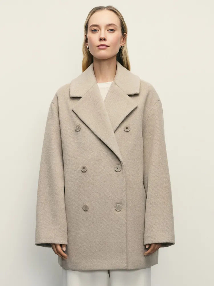 Damen Elegante Doppeltüra-Manteljacke EB