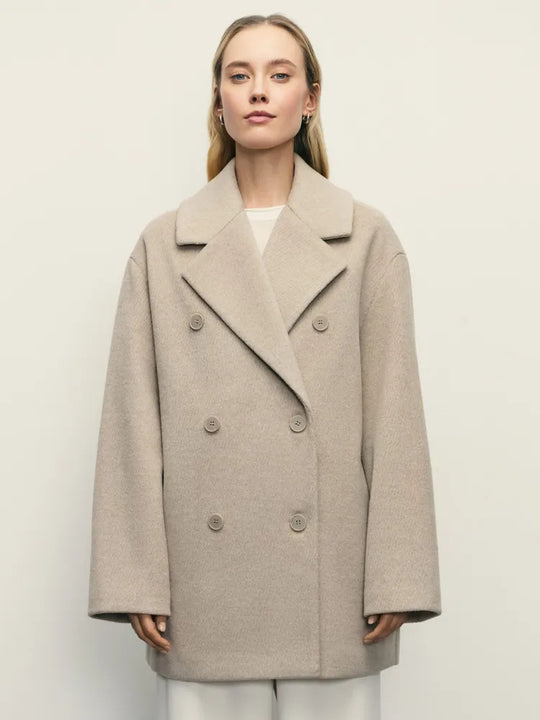 Damen Elegante Doppeltüra-Manteljacke EB