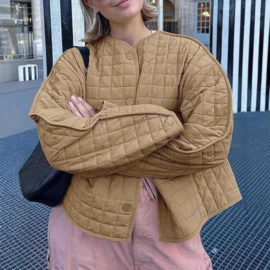 Damen gesteppte modische Leichtjacke EB
