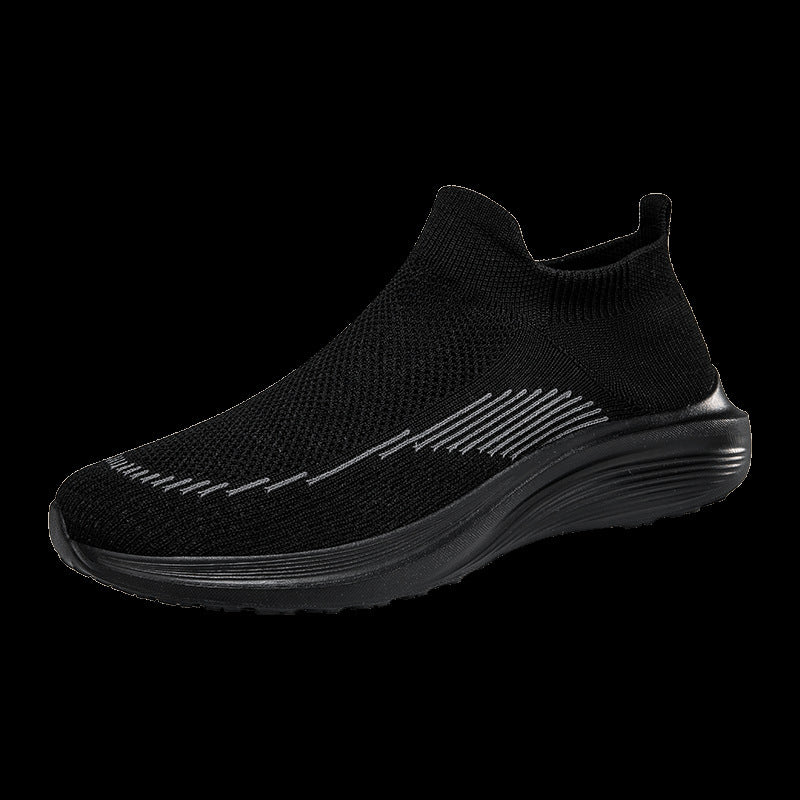Damen Atmungsaktive Sport Sneakers mit flexiblem Strick-Obermaterial EB