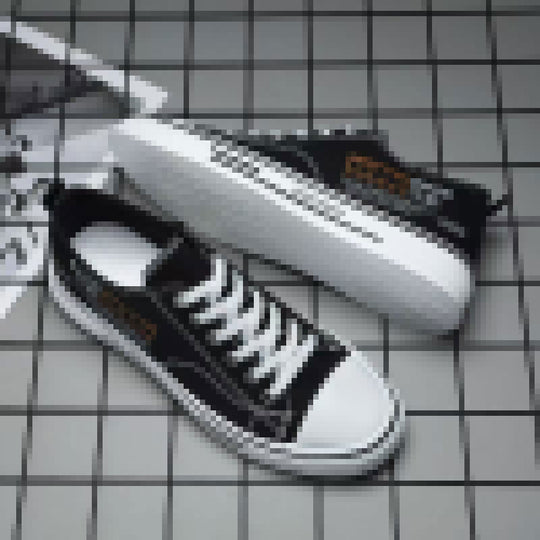 Damen Lässige Canvas-Sneaker mit beschichteter Oberfläche EB