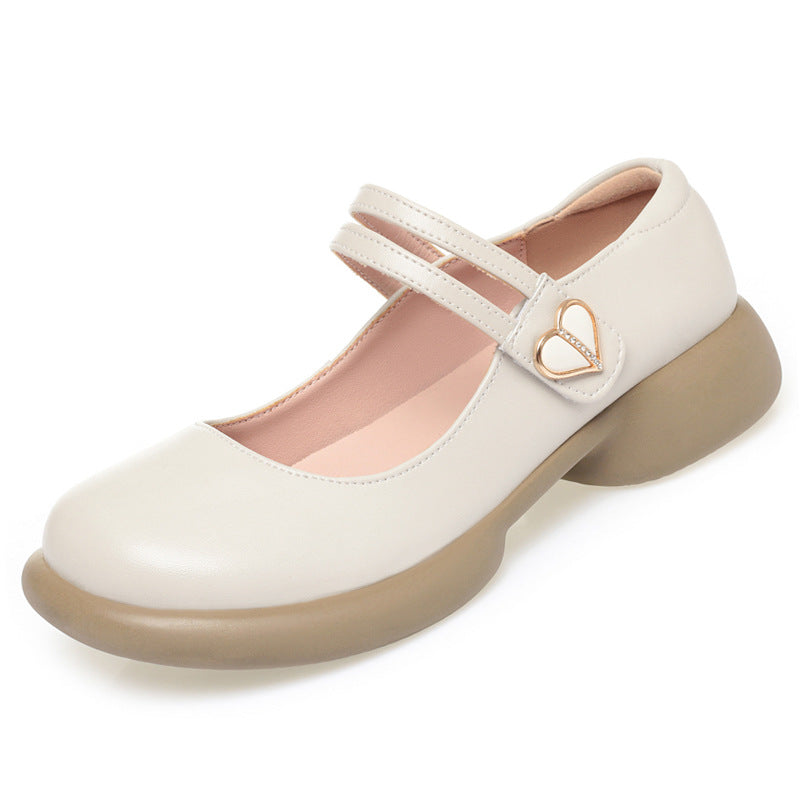 Damen Mary Jane Schuhe mit doppeltem Riemen und komfortabler Sohle EB