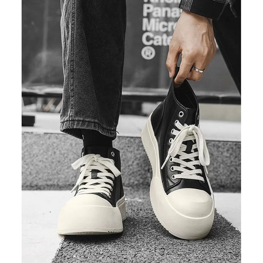 Damen Hohe Sneakers mit modischem Plateau und robustem Obermaterial EB