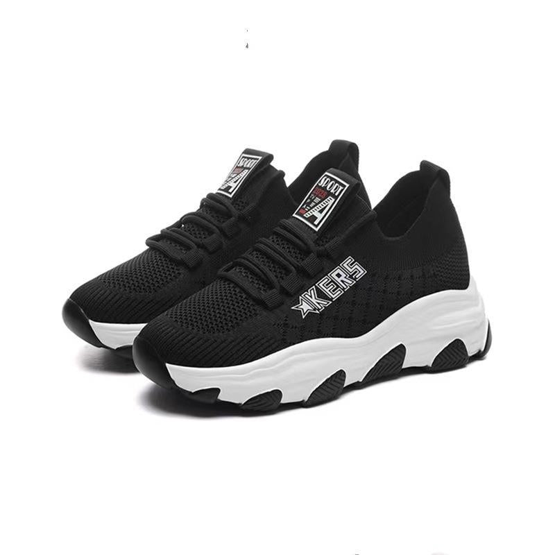 Damen Sportliche Sneakers mit flexibler Laufsohle und atmungsaktivem Obermaterial EB