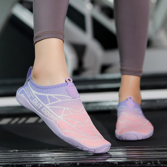 Damen Aqua-Freizeitschuhe mit elastischem Obermaterial und rutschfester Sohle EB