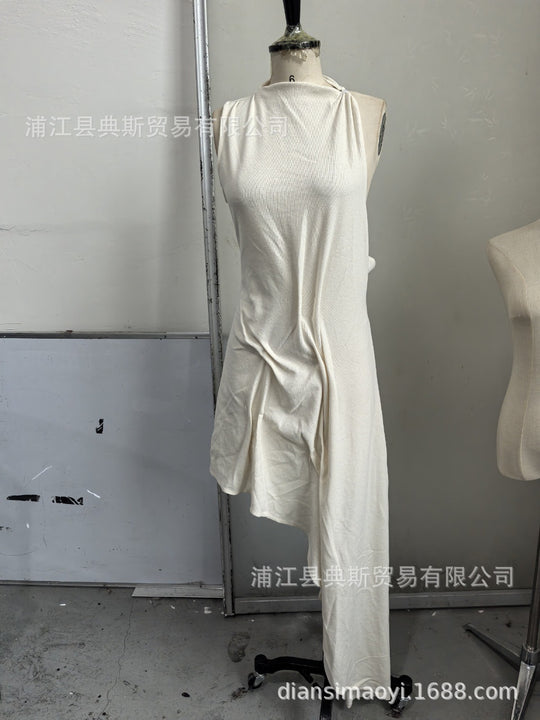 Damen asymmetrisches Freizeitkleid EB