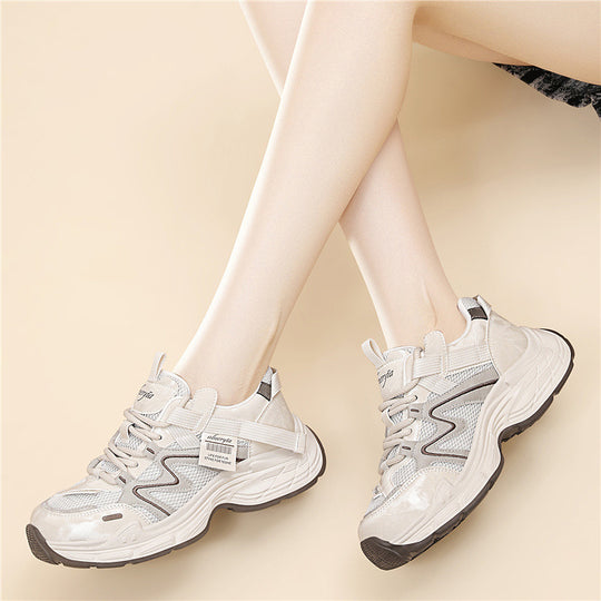 Damen Sportliche Lifestyle-Sneaker mit atmungsaktivem Obermaterial und rutschfester Sohle EB