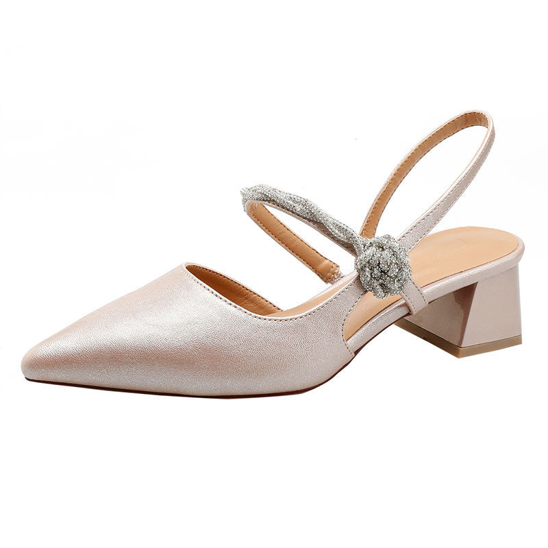 Damen Slingback-Pumps mit geschmackvollem Schmuckdetail EB