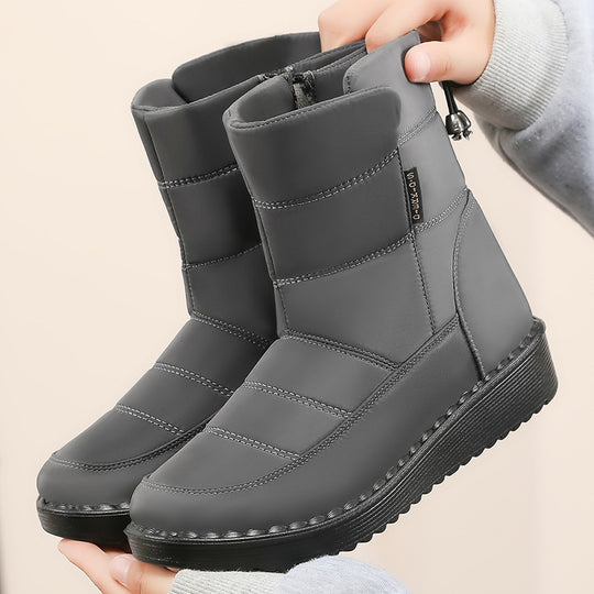 Damen Modische Winterstiefel mit isolierender Innensohle und rutschfester Sohle EB