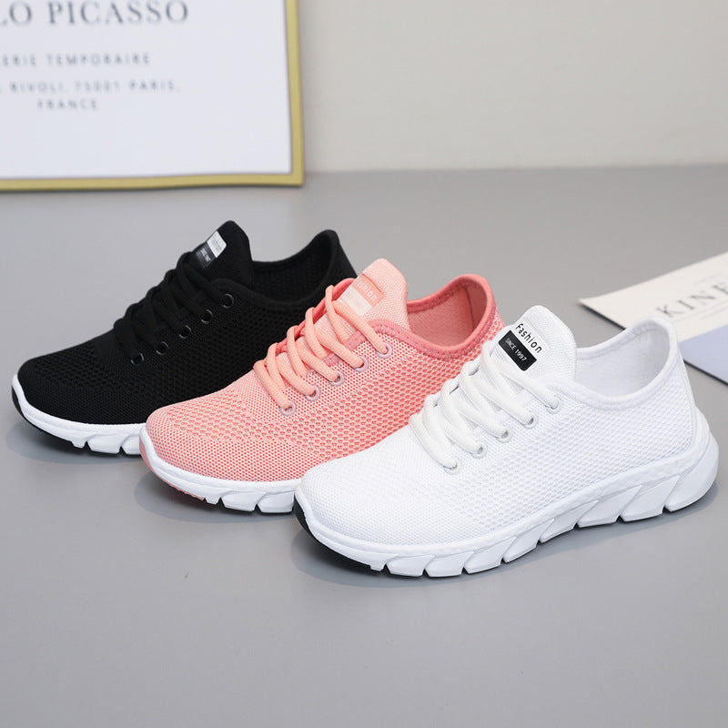 Damen Komfortable Freizeit-Laufschuhe mit atmungsaktivem Mesh und dynamischer Sohle EB