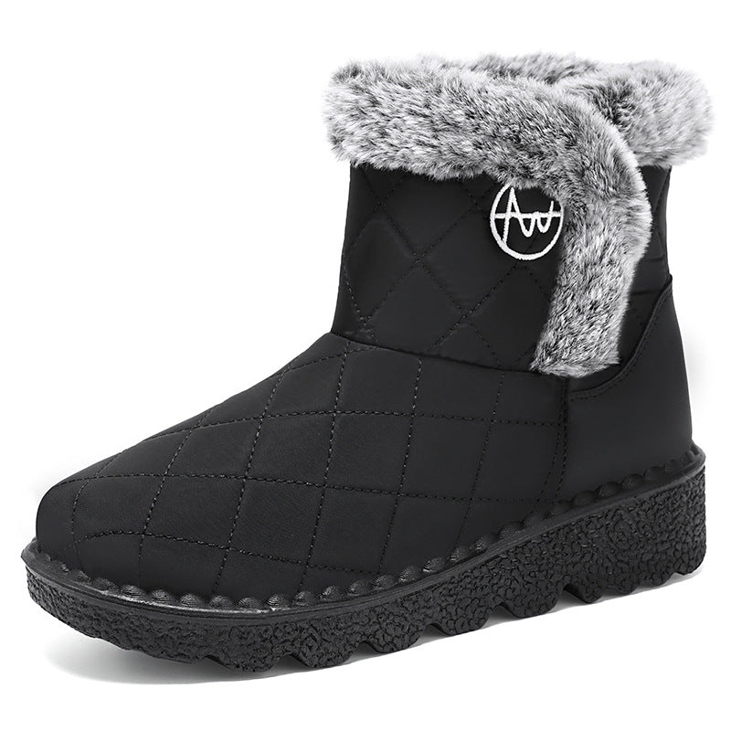 Damen Thermo-Winterstiefel mit weichem Kunstfellkragen EB