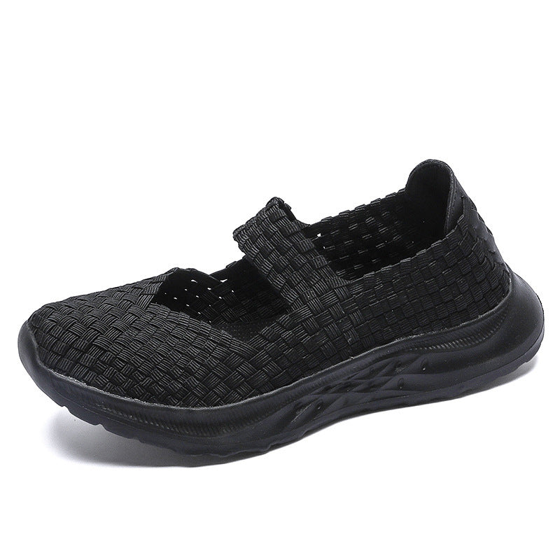 Damen Atmungsaktive Freizeitschuhe mit elastischem Riemen EB