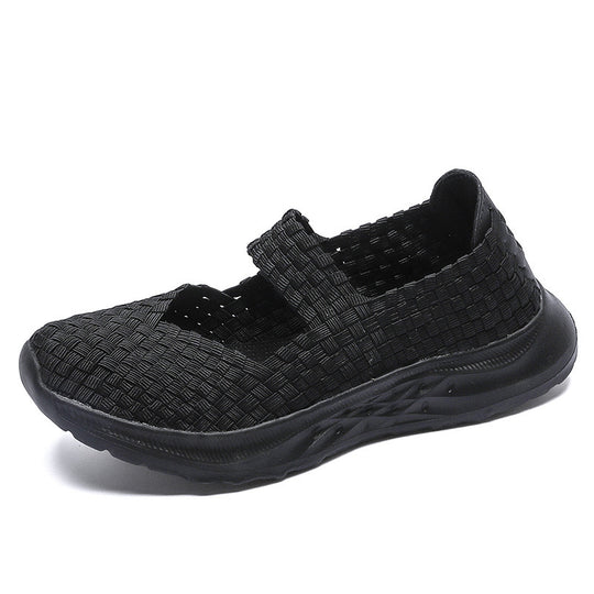 Damen Atmungsaktive Freizeitschuhe mit elastischem Riemen EB