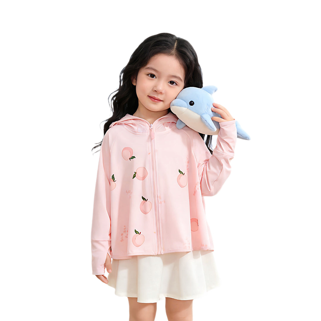 Kinder UV-Schutzjacke mit Kapuze und atmungsaktivem Material EB