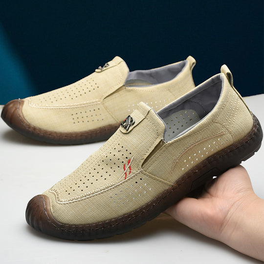 Damen Atmungsaktive Slip-On Freizeitschuhe mit rutschfester Sohle EB