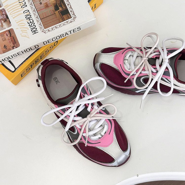 Damen modische Sportschuhe mit atmungsaktiver Netz-Oberfläche und dämpfender Sohle EB