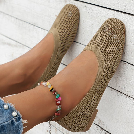 Damen atmungsaktive Flatschuhe mit luftiger Struktur EB