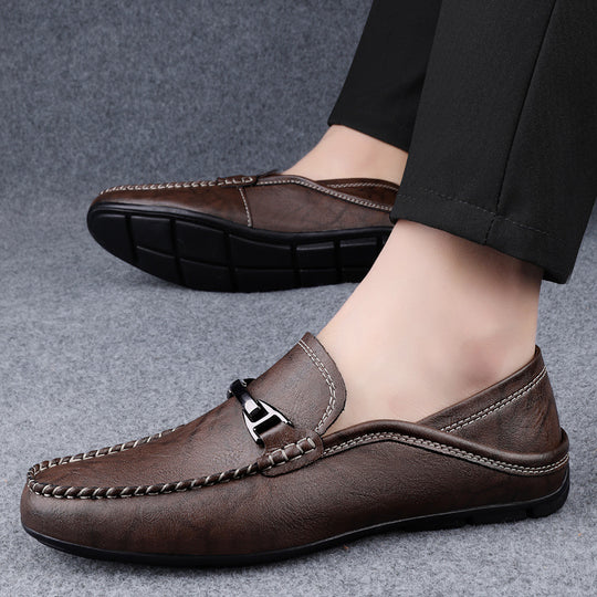 Herren Elegante Mokassins mit kunstvoller Naht und flexibel gestalteter Sohle EB
