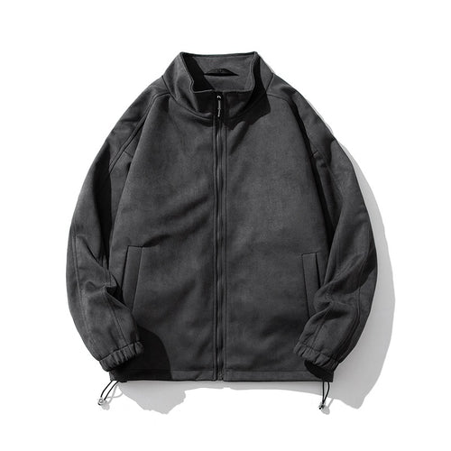 Damen sportliche Fleece-Jacke mit hohem Kragen und seitlichen Reißverschlusstaschen EB