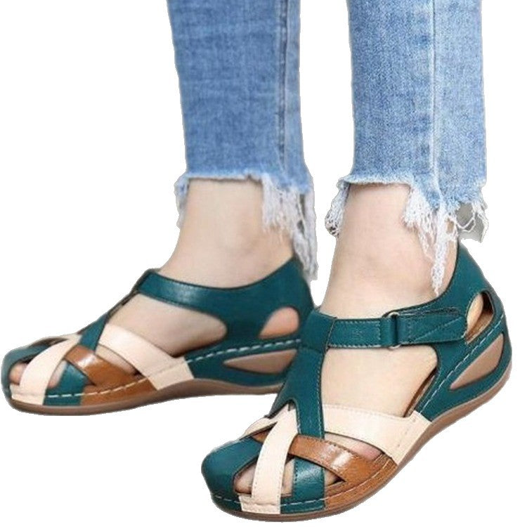 Damen Komfortable und atmungsaktive Sandalen mit verstellbarem Riemen EB