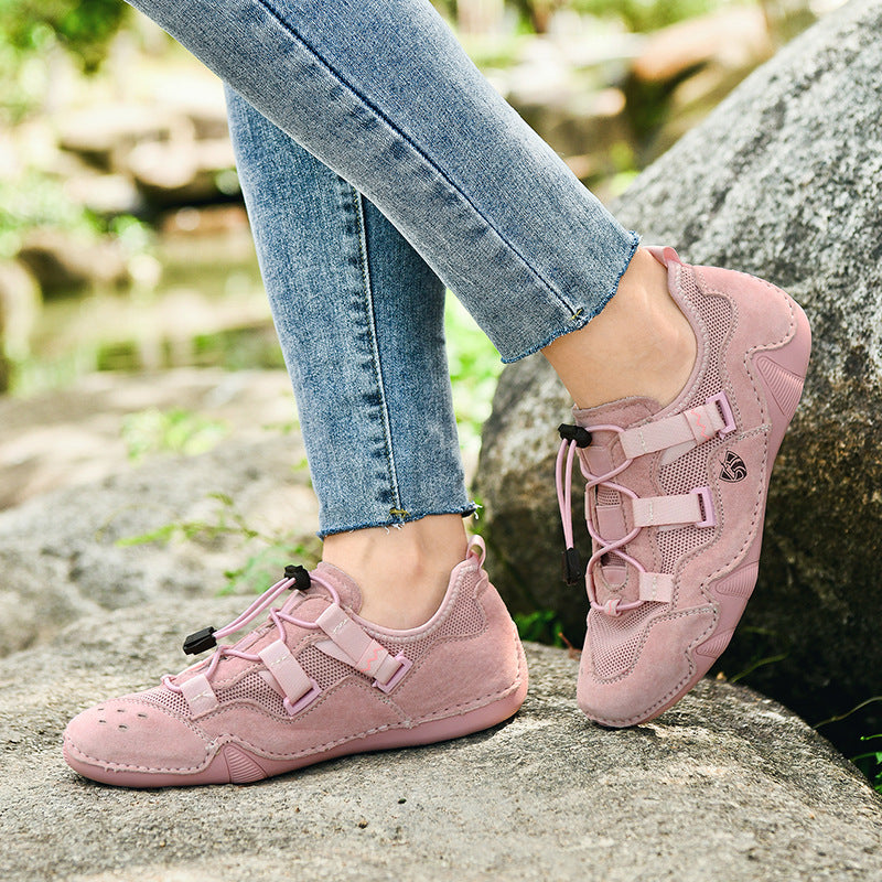 Damen Sportliche Mesh-Sneaker mit Schnellschnürsystem EB
