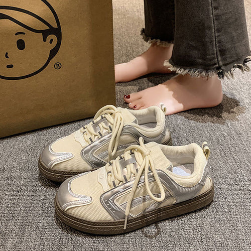 Damen Sneakers aus atmungsaktivem Mesh mit stoßdämpfender Sohle EB