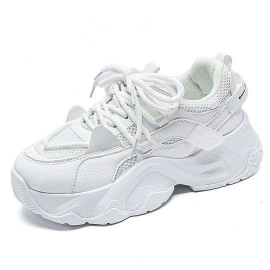 Damen Modische Sneakers mit atmungsaktiver Netzoberfläche und dämpfender Sohle EB