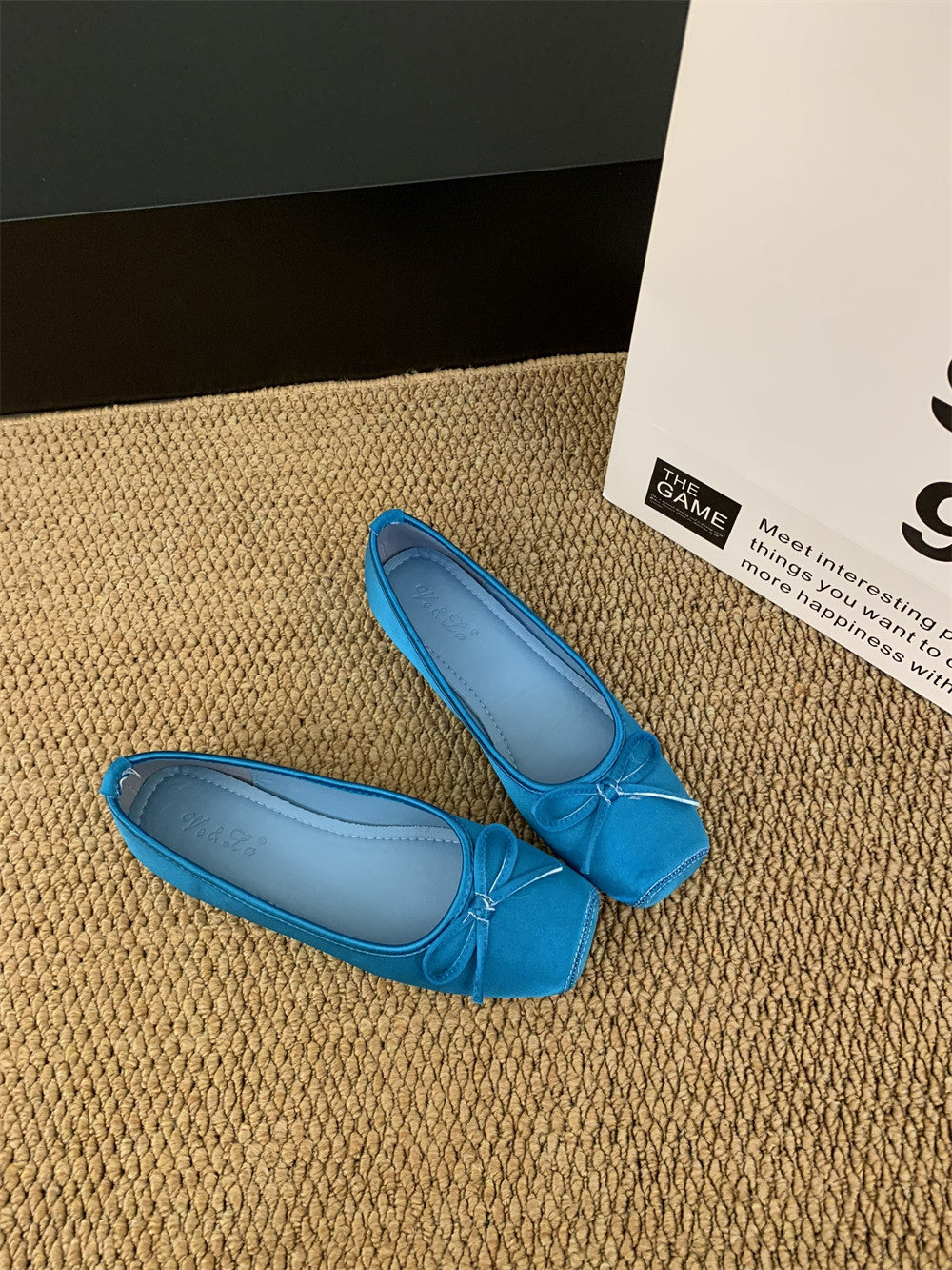 Damen Ballerina mit elegantem Schleifendetail EB