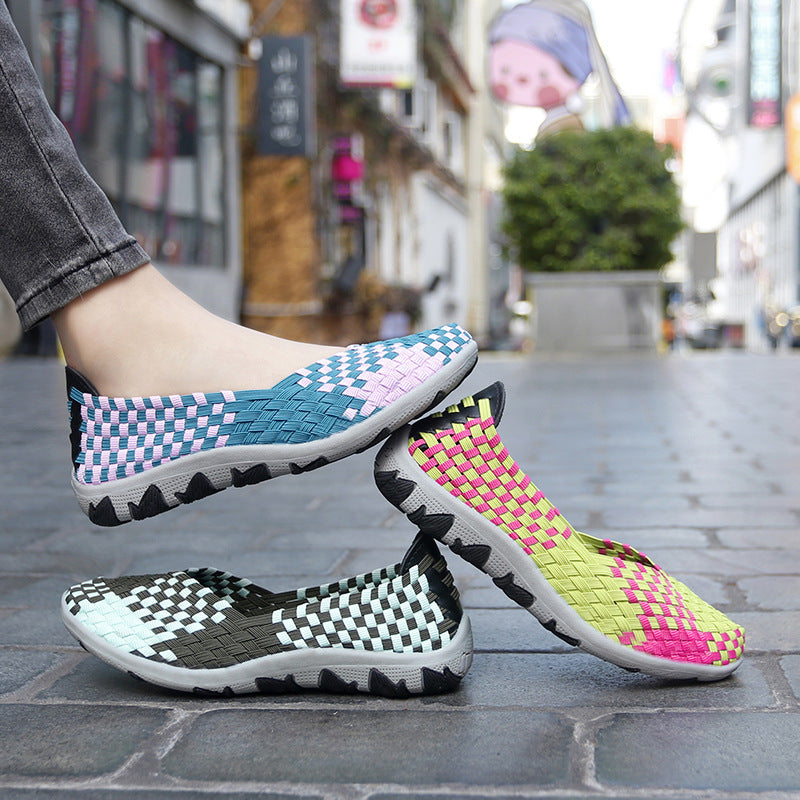 Damen Komfortable und atmungsaktive Slip-On Sneakers EB