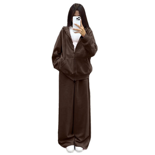 Damen bequemer und stylischer Kapuzenset EB