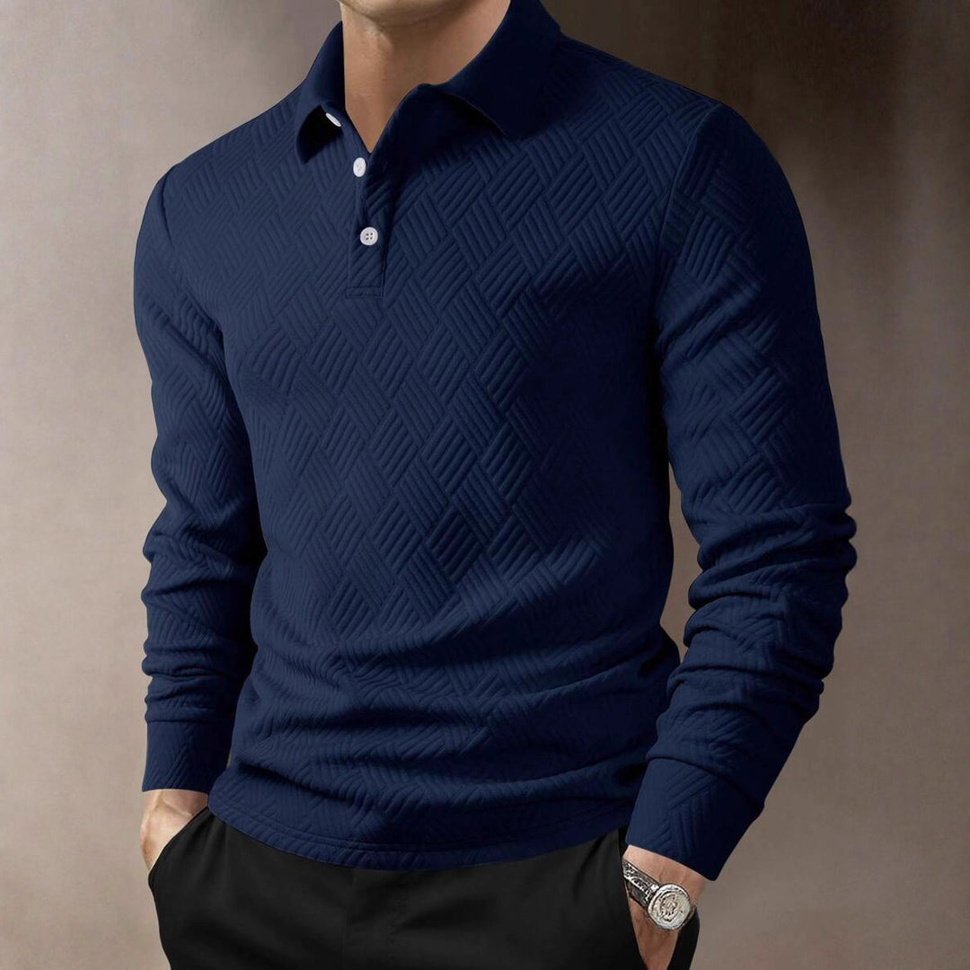 Herren Langarm Polohemd EB