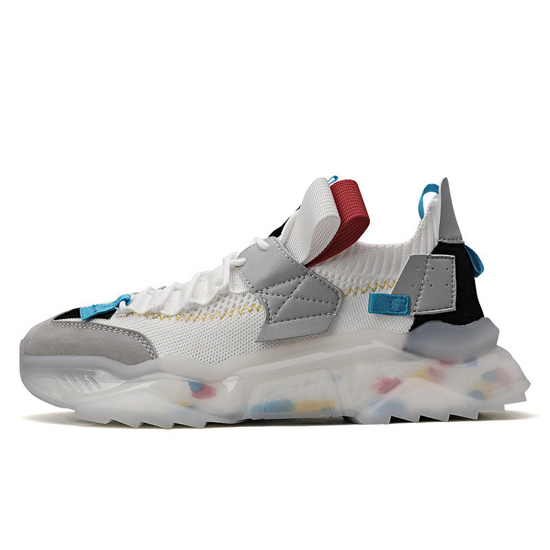 Damen Modische Outdoor-Sneaker mit atmungsaktiver Mesh-Oberfläche und rutschfester Sohle EB