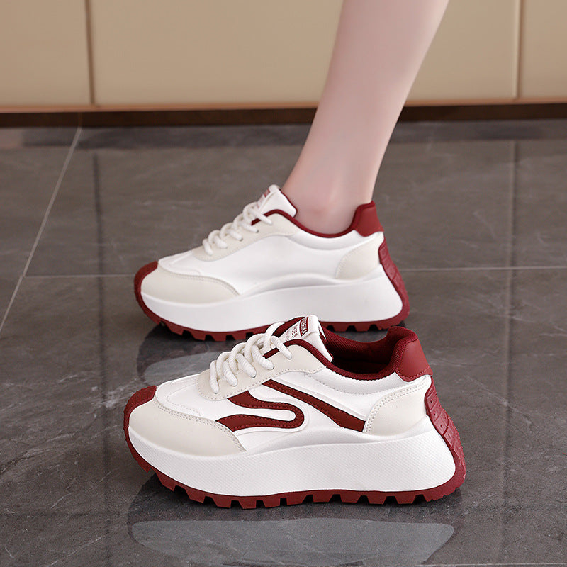Damen Chunky Sneakers mit verstärkter Dämpfung und rutschfester Sohle EB