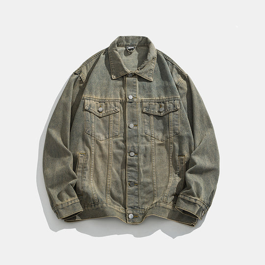 Herren klassische Denim Jacke mit schmalem Schnitt EB