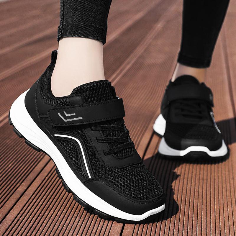 Herren nan atmungsaktiver Mesh-Freizeitsneaker mit Klettverschluss, ergonomischer EVA-Zwischensohle und profiliertem Gummi-Outdoorsohle EB